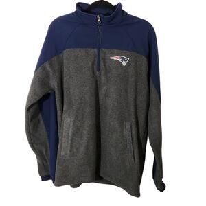 NFL New England Patriots Fleece Jacket
1/4 Quarter Zip Hoodie Football Outdoors